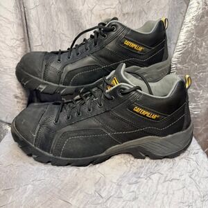 Caterpillar P89955 Mens Black Composite Toe Work Shoes Wide Width Size 13 T901
